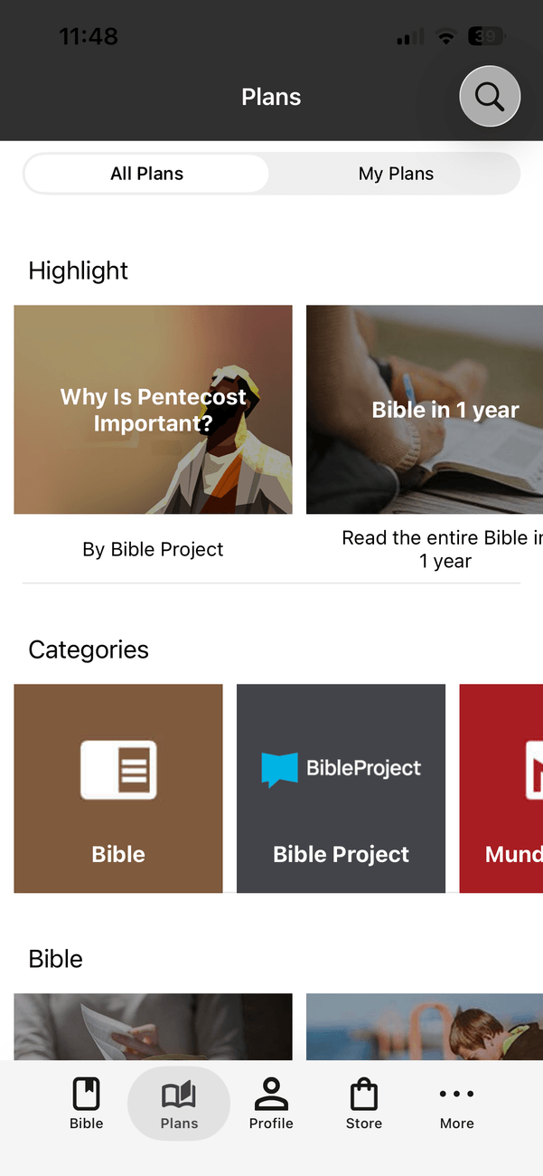 Plans and devotionals